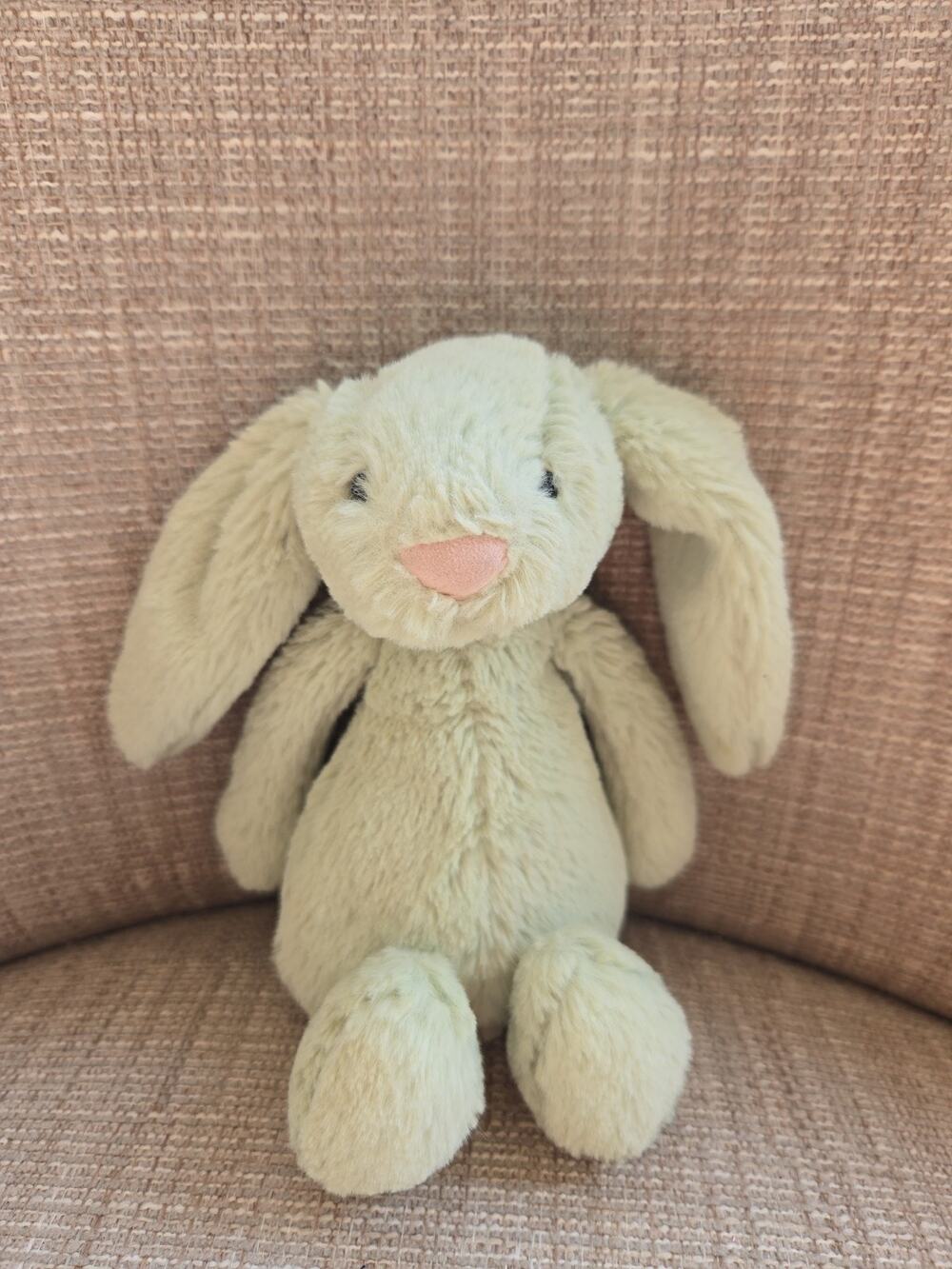 KIWI Jellycat Small 8" Bashful Bunny Rare Green Soft